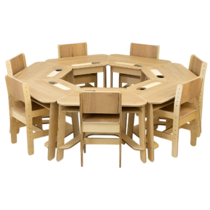 Комплект детских столов и стульев для детей с 3 до 7 лет (7 комплектов) - «globural.ru» - Воркута