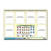 Стенд "Правила техники безопасности в кабинете физики" (80х110, 6 карманов) - «globural.ru» - Воркута