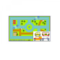 Игровой коврик "Дорожное движение - 2" с набором транспортных средств - «globural.ru» - Воркута