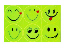 Комплект световозвращающих наклеек "Смайлики" - «globural.ru» - Воркута