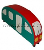 Напольная мягкая игрушка «Автобус»  каталка - «globural.ru» - Воркута