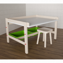 Стол растущий на регулируемых ножках «Снежок №1» - «globural.ru» - Воркута