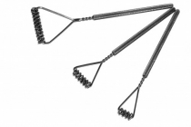 Комплект массажных логопедических зондов "Ежиная семья" на толстых ручках с накаткой - «globural.ru» - Воркута