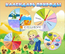 Стенд "Календарь природы" (вариант 1) - «globural.ru» - Воркута