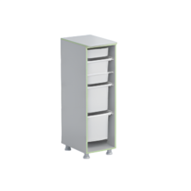 Стеллаж с лотками Робик 001 (серый) - «globural.ru» - Воркута