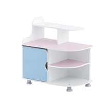 Тумба для пособий (белый/зефир/прибрежный синий)  - «globural.ru» - Воркута