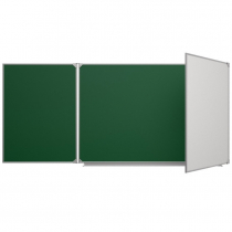 Доска аудиторная трехэлементная магнитная комбинированная эмалированная - «globural.ru» - Воркута