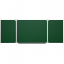 Меловая доска аудиторная трехэлементная магнитная зеленая эмалированная - «globural.ru» - Воркута