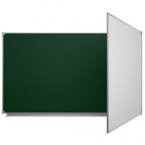 Доска аудиторная двухэлементная магнитная комбинированная эмалированная - «globural.ru» - Воркута