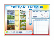 Стенд-уголок маркерный "Погода сегодня" - «globural.ru» - Воркута