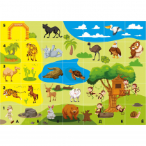 Тематическое поле-маршрутизатор «Зоопарк» для мини-робота Bee-Bot - «globural.ru» - Воркута