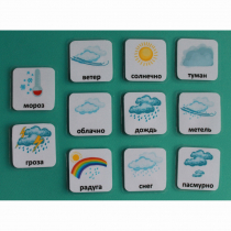 Набор карточек "Погода" (с рисунками) - «globural.ru» - Воркута