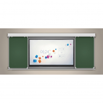 Многофункциональная раздвижная система аудиторных досок 75'' - «globural.ru» - Воркута