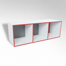 Открытая настенная полка-3-х секционная ТР3 ЛДСП  - «globural.ru» - Воркута