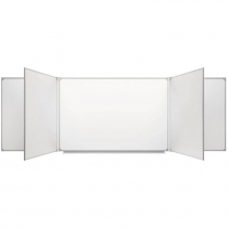 Доска магнитно-маркерная настенная пятиэлементная белая полимерная - «globural.ru» - Воркута