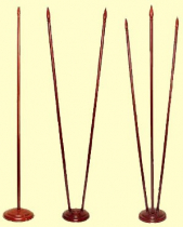 Подставка для флагов напольная с одним отверстием в сборе (дерево) - «globural.ru» - Воркута