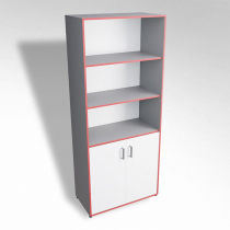 Шкаф широкий открытый с закрытой тумбой ТР2 ЛДСП - «globural.ru» - Воркута