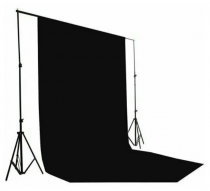 Фотофон для фото и видео 3х6 м Черный - «globural.ru» - Воркута