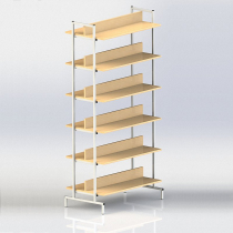 Стеллаж 2-сторонний на металлокаркасе - «globural.ru» - Воркута