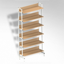  Стеллаж на металлокаркасе односторонний - «globural.ru» - Воркута