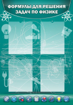 Стенд "Формулы для решения задач по физике" (вариант 3) - «globural.ru» - Воркута