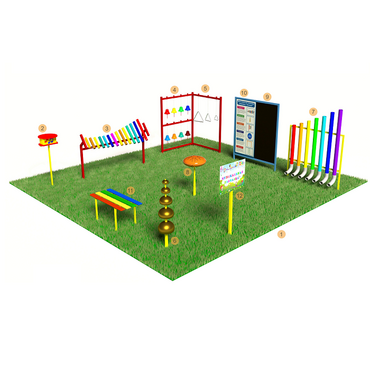 Музыкальная площадка (комплект Оптима без ограждения) - «globural.ru» - Воркута