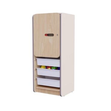 Закрытый шкаф с ящиками из коллекции мебели «НЕГА (цвет бежевый) - «globural.ru» - Воркута