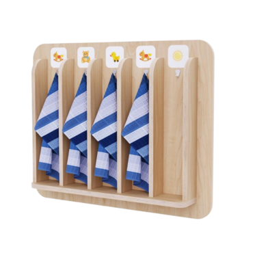 Детская вешалка для полотенец в центральную группу из коллекции «НЕГА» - «globural.ru» - Воркута