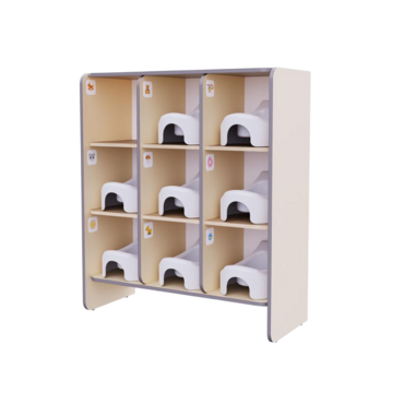 Детский стеллаж под горшки из коллекции «НЕГА» (бежевый) - «globural.ru» - Воркута