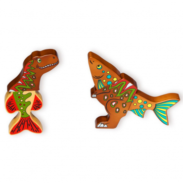 Магнитный деревянный конструктор "Дино" - «globural.ru» - Воркута