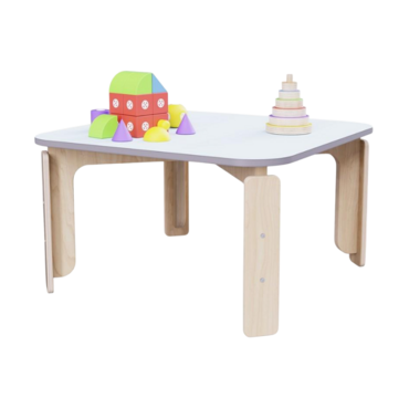 Квадратный растущий стол из коллекции «НЕГА» р.гр. 0-1 (цвет голубой) - «globural.ru» - Воркута