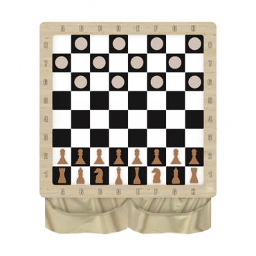 Настенная игра «2 в 1 шашки + шахматы» - «globural.ru» - Воркута