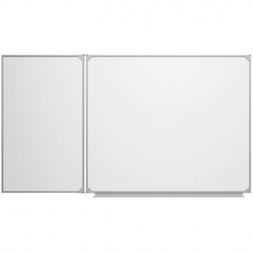 Доска магнитно-маркерная настенная двухэлементная белая полимерная - «globural.ru» - Воркута