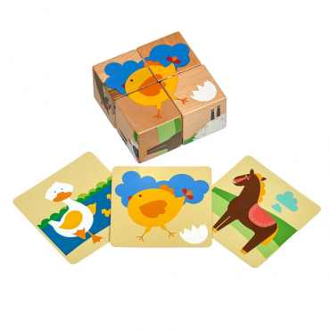 Деревянные кубики "Ферма" - «globural.ru» - Воркута