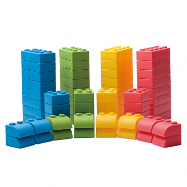 Мягкие блоки "Элтик" (64 предмета) - «globural.ru» - Воркута