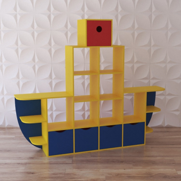 Стеллаж для игрушек "Пароход" - «globural.ru» - Воркута