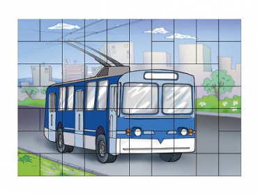 Магниты-пазлы "Троллейбус" - «globural.ru» - Воркута
