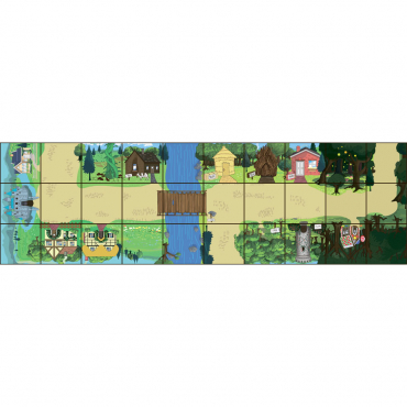 Тематическое поле-маршрутизатор «Сказка» для мини-робота Bee-Bot - «globural.ru» - Воркута