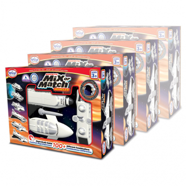 Магнитный конструктор Транспорт "Смешай и собери". Серия Космос Комплект на группу - «globural.ru» - Воркута