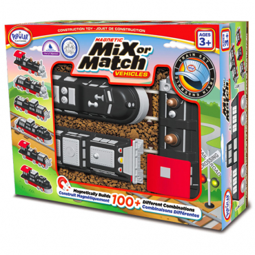 Магнитный конструктор Транспорт "Смешай и собери". Серия Поезда   Стартовый набор - «globural.ru» - Воркута