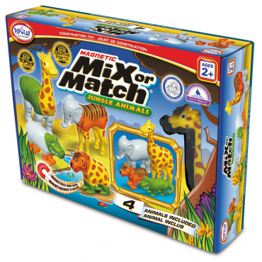 Магнитный конструктор "Смешай и собери". Животные. Стартовый набор - «globural.ru» - Воркута