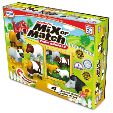 Магнитный конструктор "Смешай и собери". Животные фермы. Стартовый набор - «globural.ru» - Воркута