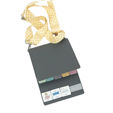 Коммуникативная книга с карточками PECS/ПЭКС (Маленькая, цвет серый) - «globural.ru» - Воркута