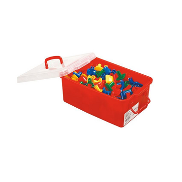 Набор "Геометрической фигуры" для детской развивающей доски "Гигантская мозаика" - «globural.ru» - Воркута