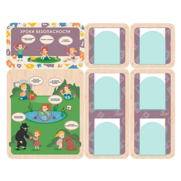 Информационный стенд «Уроки безопасности»  137.5 х 111 см - «globural.ru» - Воркута
