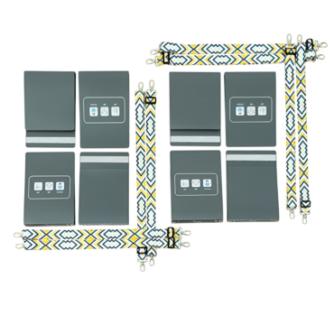 Комплект из 8 Коммуникативных книг с карточками PECS/ПЭКС (Большие, цвет серый) - «globural.ru» - Воркута