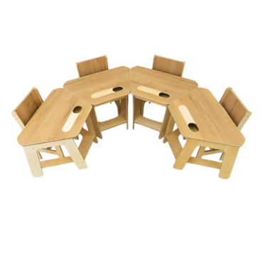 Комплект детских столов и стульев для детей с 3 до 7 лет (4 комплекта)  - «globural.ru» - Воркута