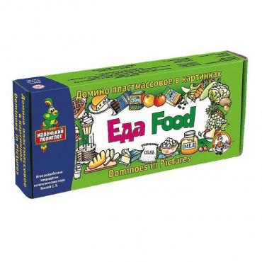Домино пластмассовое на английском языке «Еда» - «globural.ru» - Воркута