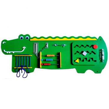 Бизиборд "Зелёный крокодильчик" - «globural.ru» - Воркута