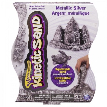 Кинетический песок металлик серебро 455 гр - «globural.ru» - Воркута